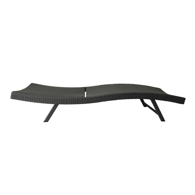 Kauai Outdoor Wicker Chaise Lounge by Christopher Knight Home