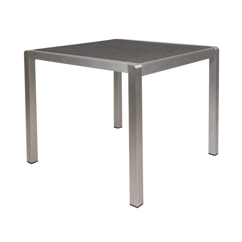 Cape Coral Outdoor Modern 4 Seater Aluminum Dining Set with Wicker Table Top by Christopher Knight Home