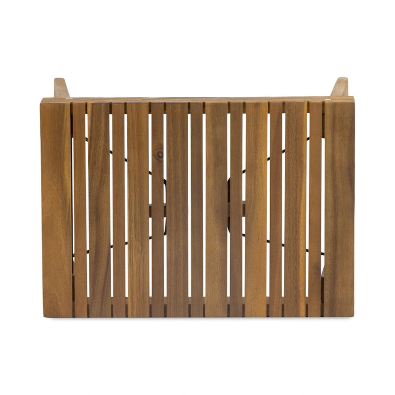 Kyoto Outdoor Acacia Wood 3 Piece Chaise Lounge Set with Water-Resistant Cushions by Christopher Knight Home