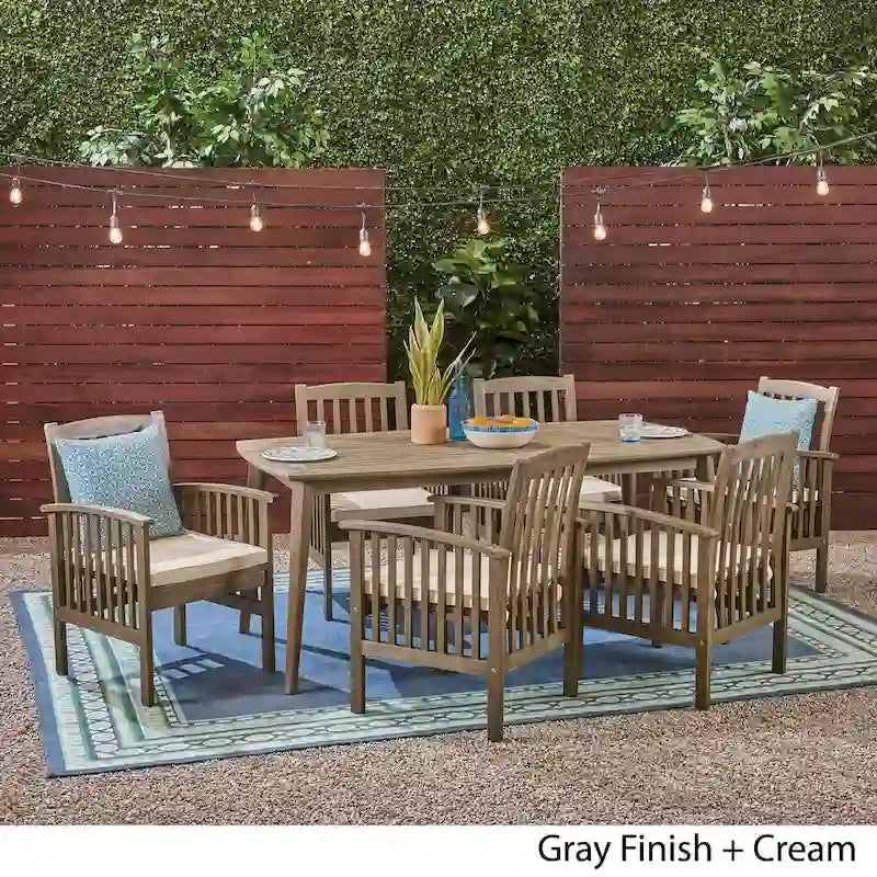 Casa Rectangular Outdoor 7-piece Dining Set by Christopher Knight Home