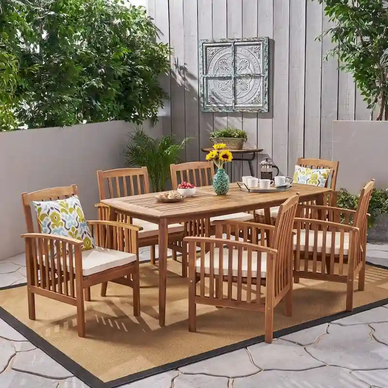Casa Rectangular Outdoor 7-piece Dining Set by Christopher Knight Home