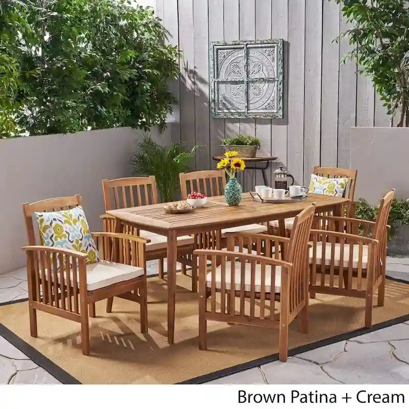 Casa Rectangular Outdoor 7-piece Dining Set by Christopher Knight Home