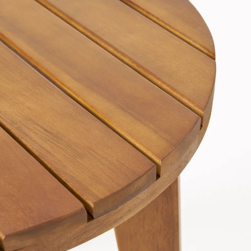 Chilian Outdoor Acacia Wood Club Chair and Side Table Set by Christopher Knight Home