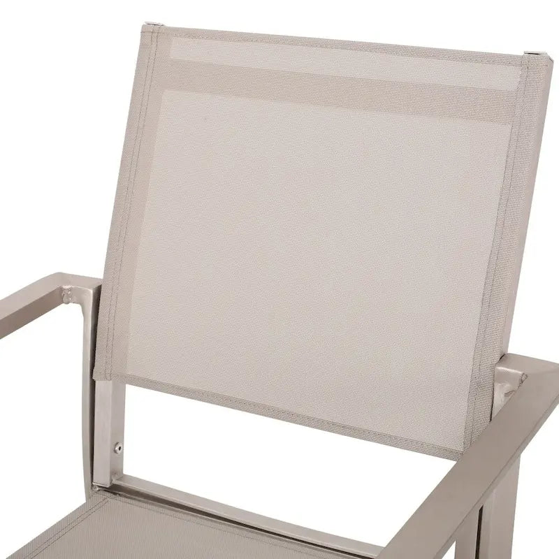 Boris Outdoor Modern 4 Seater Aluminum Dining Set with Faux Wood Table Top by Christopher Knight Home