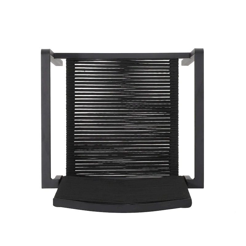 Lillian Outdoor Modern Aluminum Dining Chair with Rope Seat (Set of 2) by Christopher Knight Home