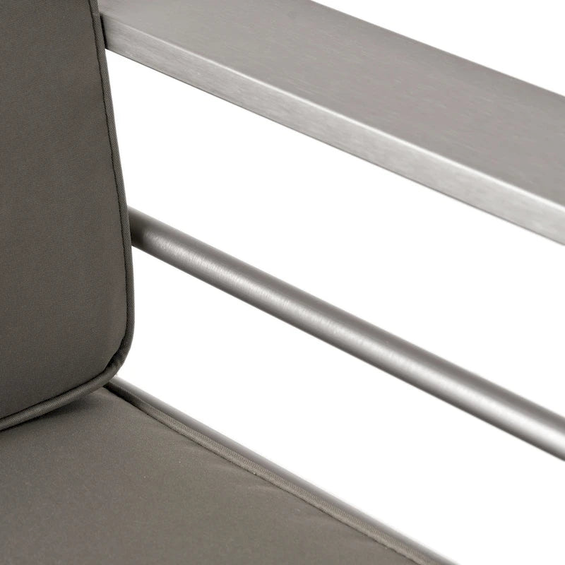 Cape Coral Outdoor 4 Seater Aluminum Club Chair and Table Set by Christopher Knight Home