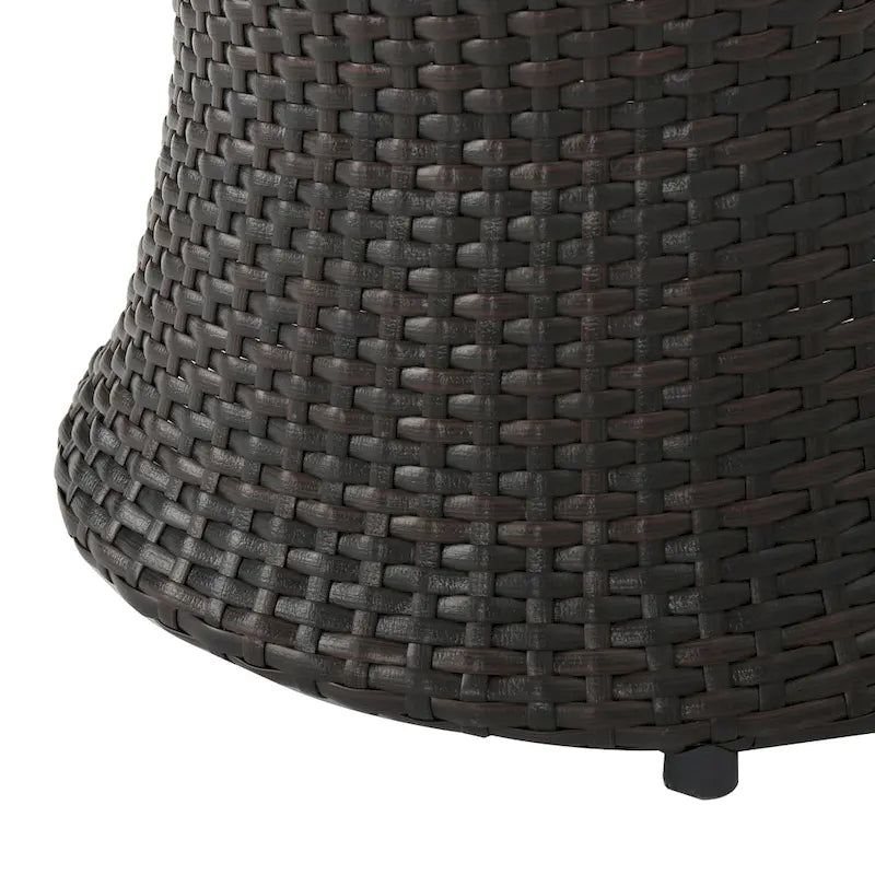Christopher Knight Home 3-Piece Outdoor Wicker Chat Set with Cushions - N/A