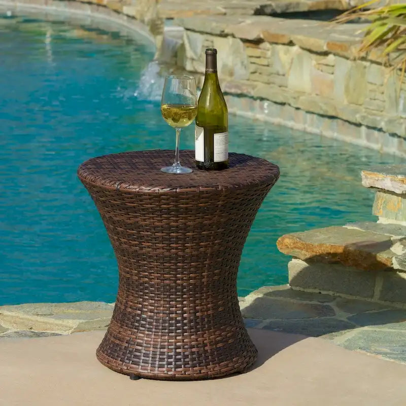 Christopher Knight Home 3-Piece Outdoor Wicker Chat Set with Cushions - N/A