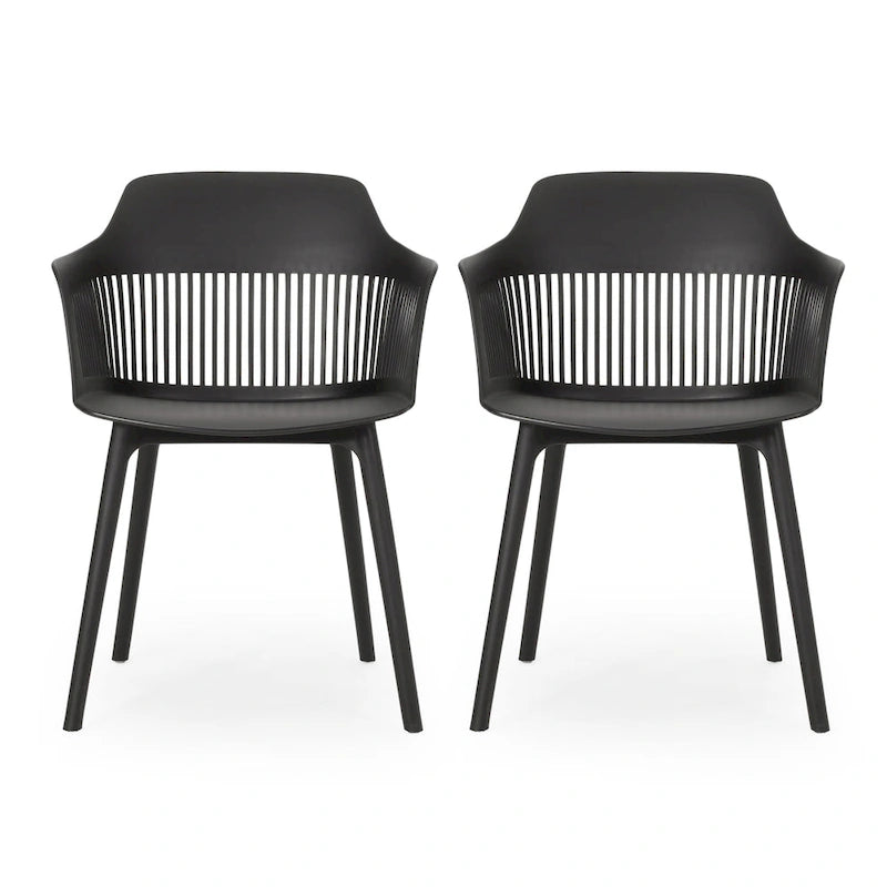 Dahlia Outdoor Modern Dining Chair (Set of 2) by Christopher Knight Home - 22.50  W x 21.50  D x 33.00  H