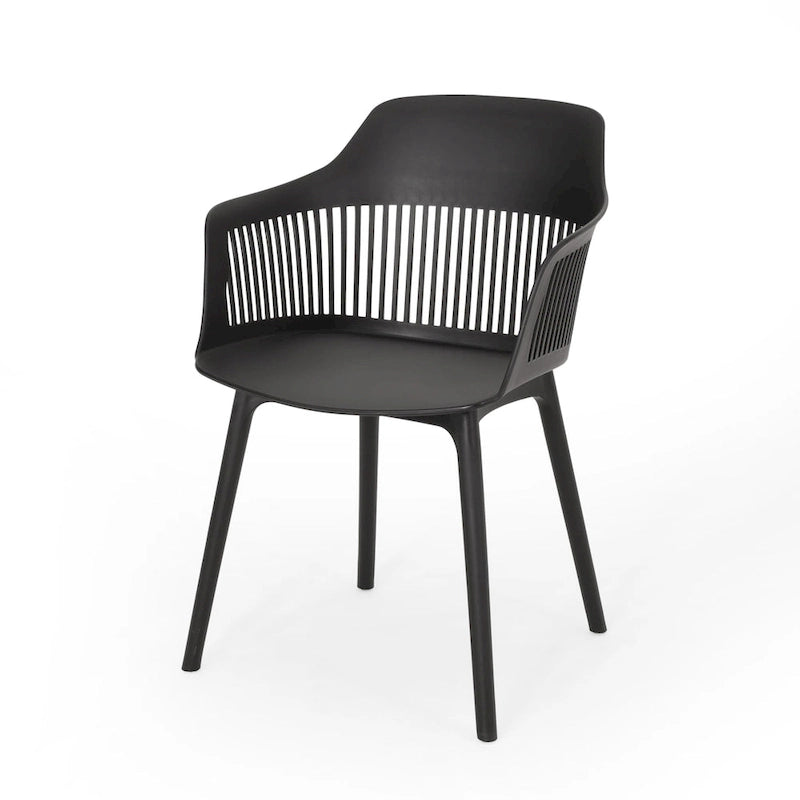 Dahlia Outdoor Modern Dining Chair (Set of 2) by Christopher Knight Home - 22.50  W x 21.50  D x 33.00  H