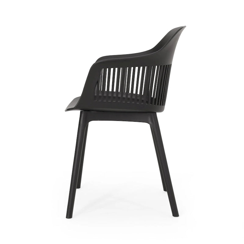 Dahlia Outdoor Modern Dining Chair (Set of 2) by Christopher Knight Home - 22.50  W x 21.50  D x 33.00  H