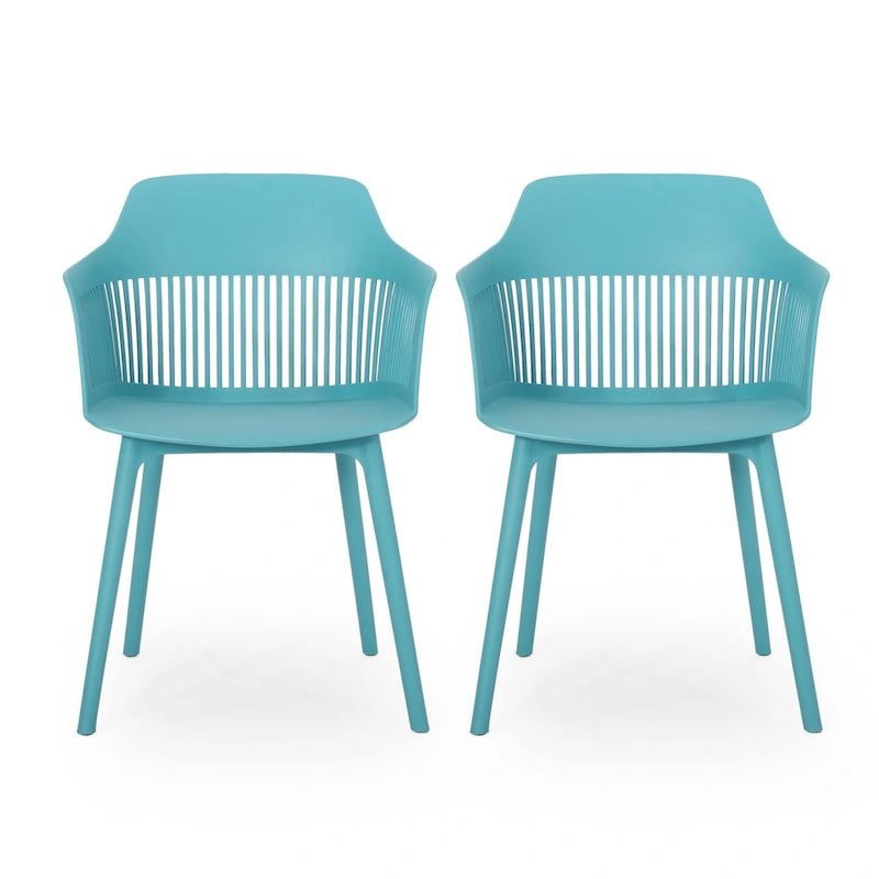 Dahlia Outdoor Modern Dining Chair (Set of 2) by Christopher Knight Home - 22.50  W x 21.50  D x 33.00  H