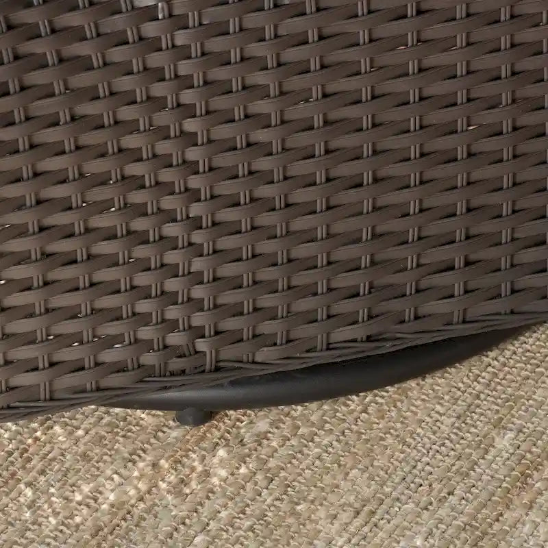 Amaya Cushioned Wicker Outdoor Rocking Chairs (Set of 2) by Christopher Knight Home