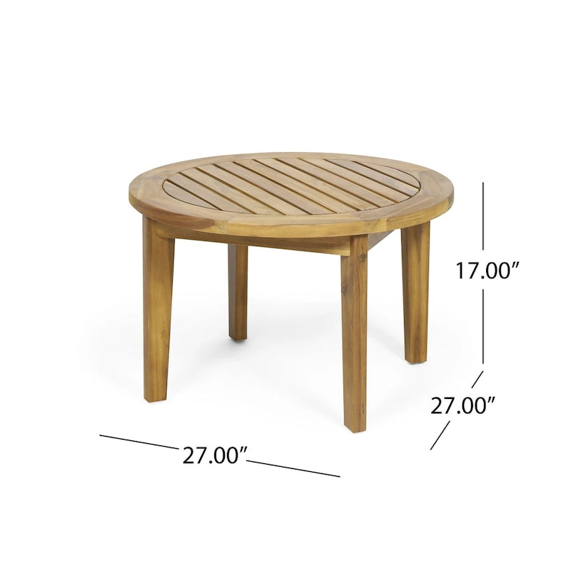 MacArthur Acacia Wood Chat Set by Christopher Knight Home