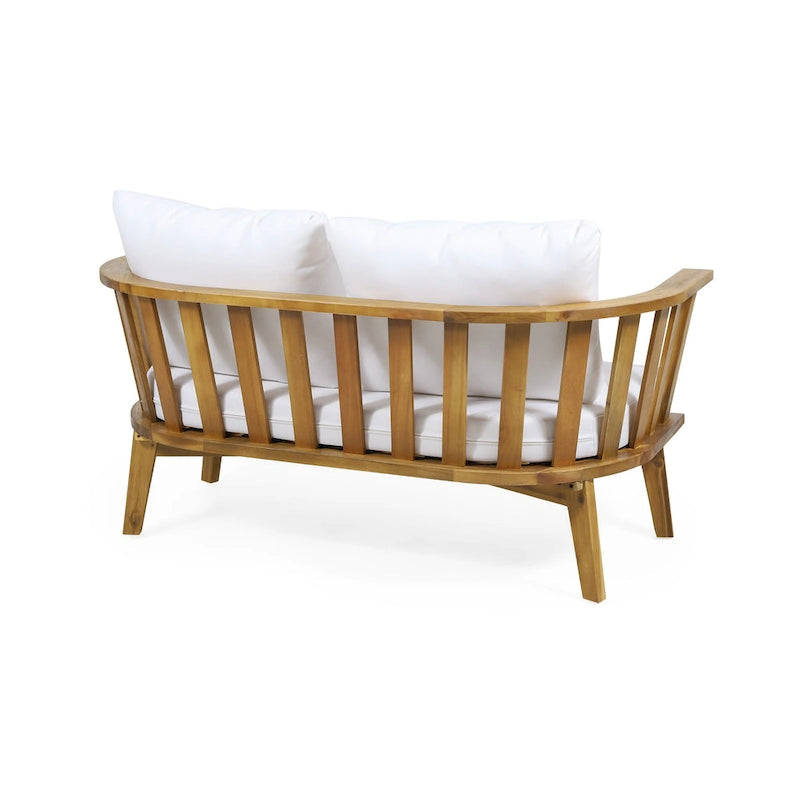 MacArthur Acacia Wood Chat Set by Christopher Knight Home