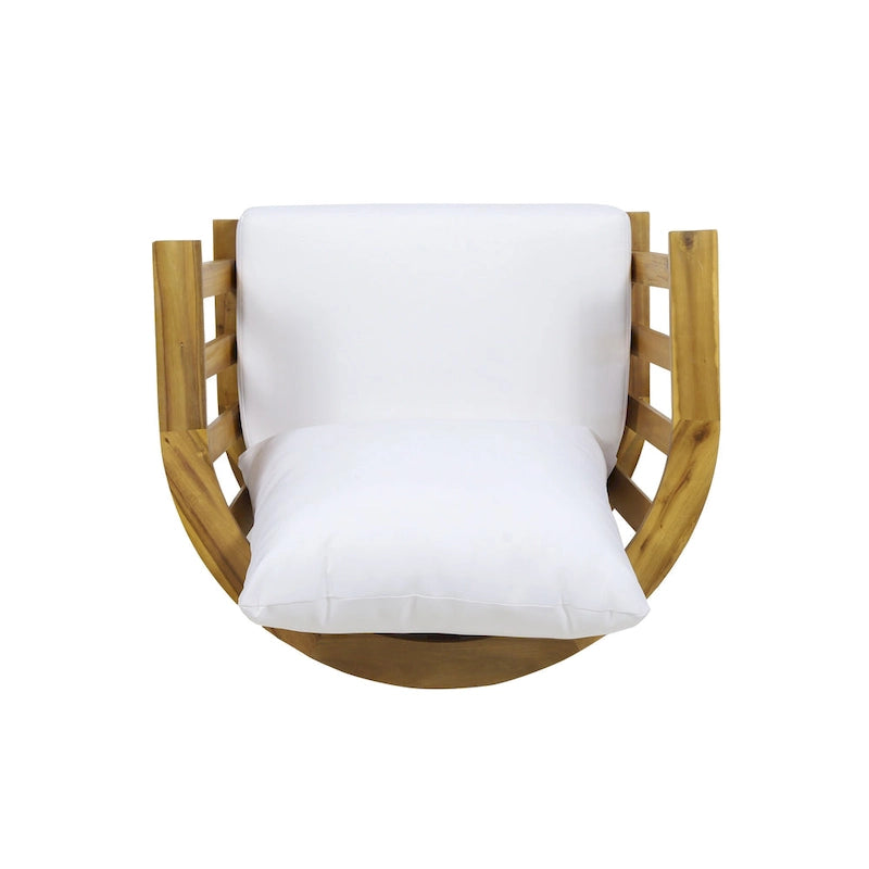 MacArthur Acacia Wood Chat Set by Christopher Knight Home