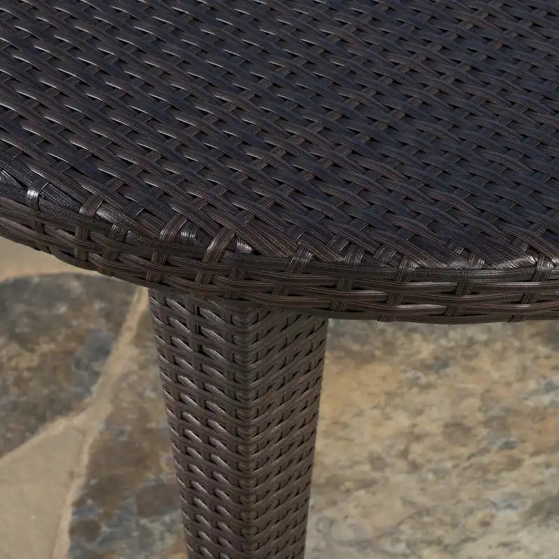 Dominica Outdoor Oval Wicker 69-inch Wicker Dining Table by Christopher Knight Home - 69.30 L x 38.20 W x 30.00 H