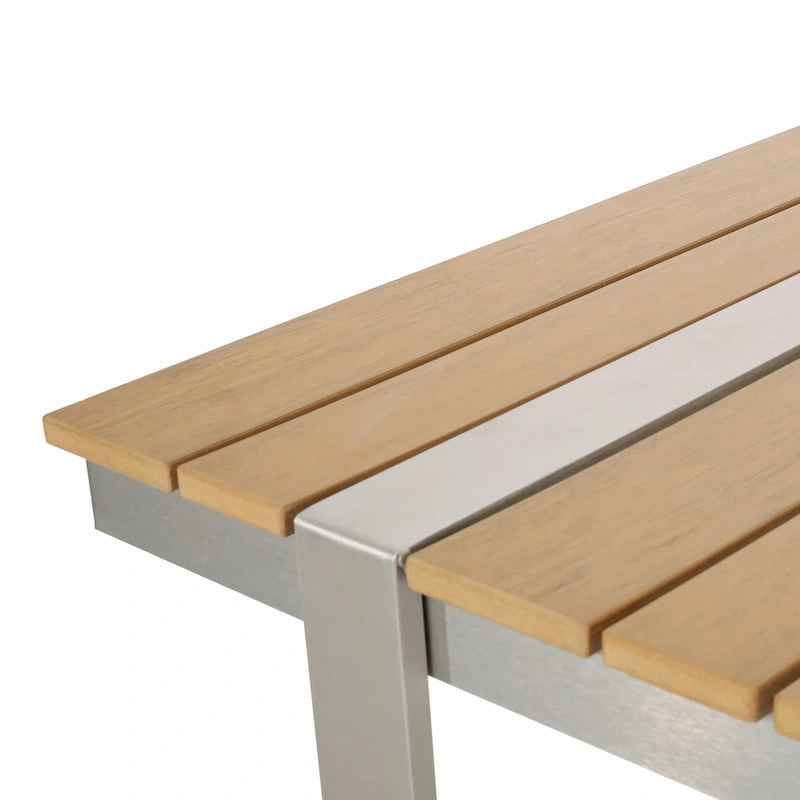 Cibola Outdoor Aluminum Dining Table by Christopher Knight Home - 62.75  W x 27.50  D x 30.00  H