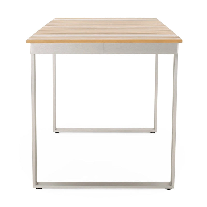 Cibola Outdoor Aluminum Dining Table by Christopher Knight Home - 62.75  W x 27.50  D x 30.00  H