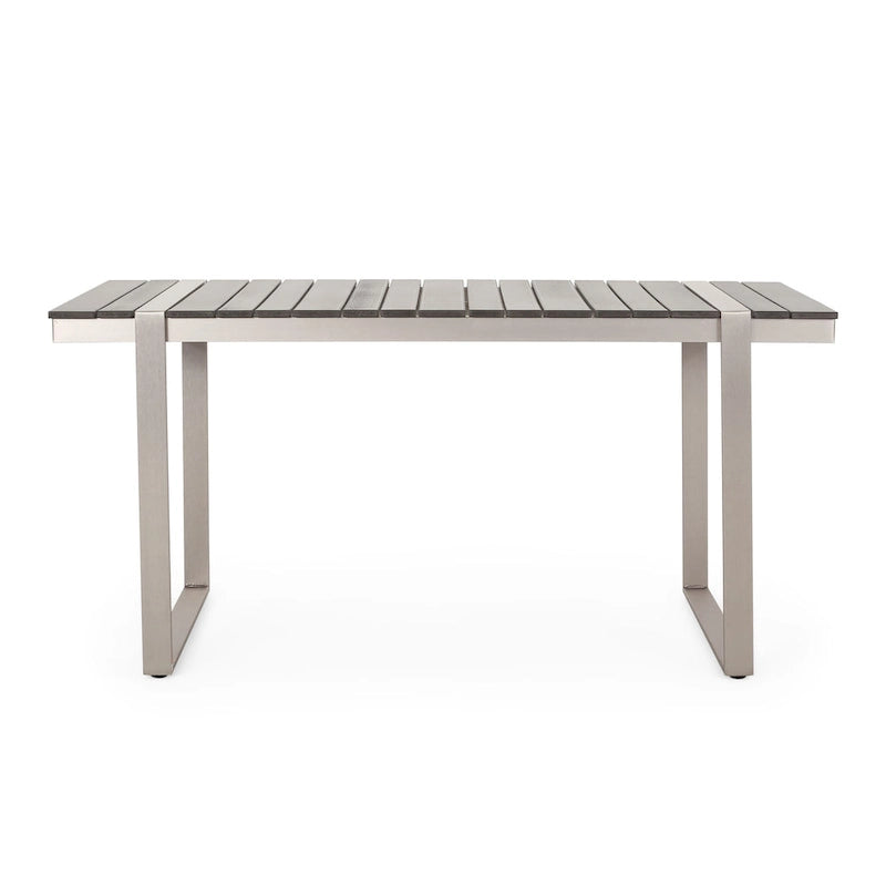 Cibola Outdoor Aluminum Dining Table by Christopher Knight Home - 62.75  W x 27.50  D x 30.00  H