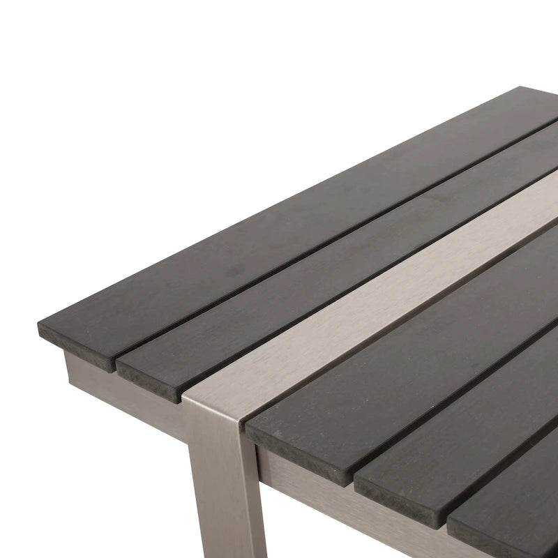 Cibola Outdoor Aluminum Dining Table by Christopher Knight Home - 62.75  W x 27.50  D x 30.00  H