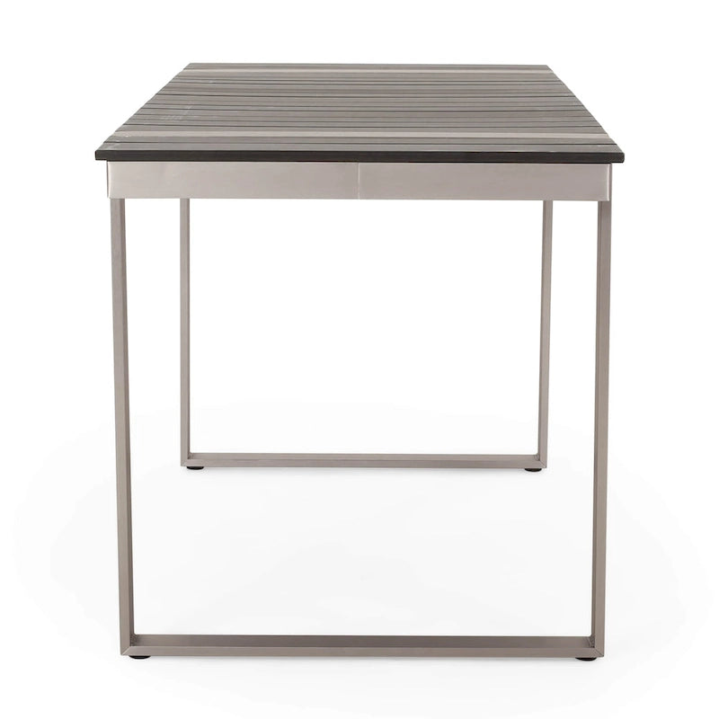 Cibola Outdoor Aluminum Dining Table by Christopher Knight Home - 62.75  W x 27.50  D x 30.00  H