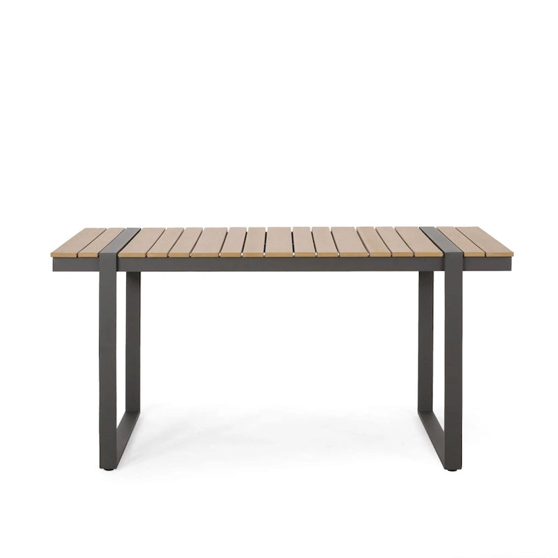 Cibola Outdoor Aluminum Dining Table by Christopher Knight Home - 62.75  W x 27.50  D x 30.00  H
