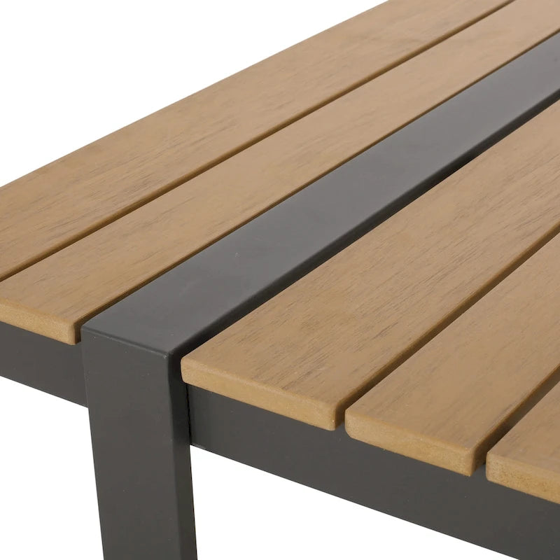 Cibola Outdoor Aluminum Dining Table by Christopher Knight Home - 62.75  W x 27.50  D x 30.00  H