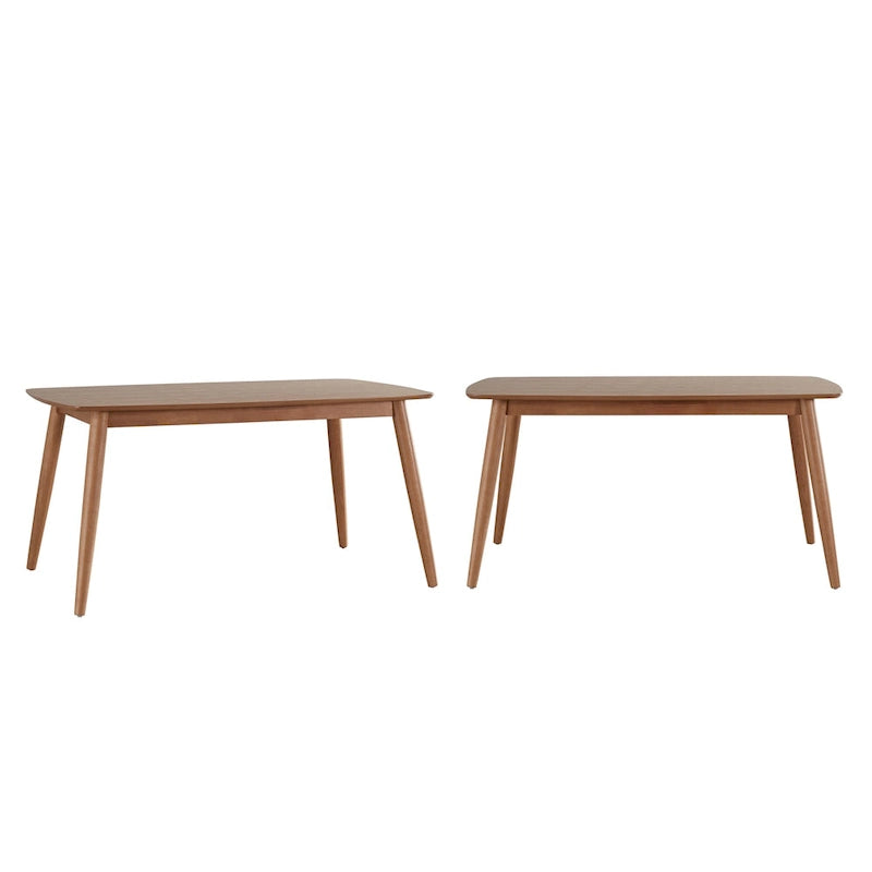 Mid-Century Modern Dining Table with Tapered Legs