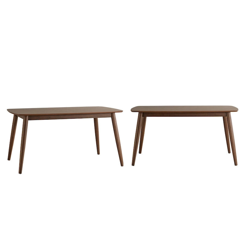 Mid-Century Modern Dining Table with Tapered Legs