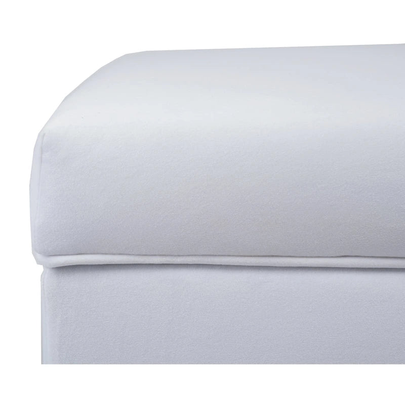 Mid-Century Tufted Upholstered Bench with Nailhead Trim - 7 Colors for 1