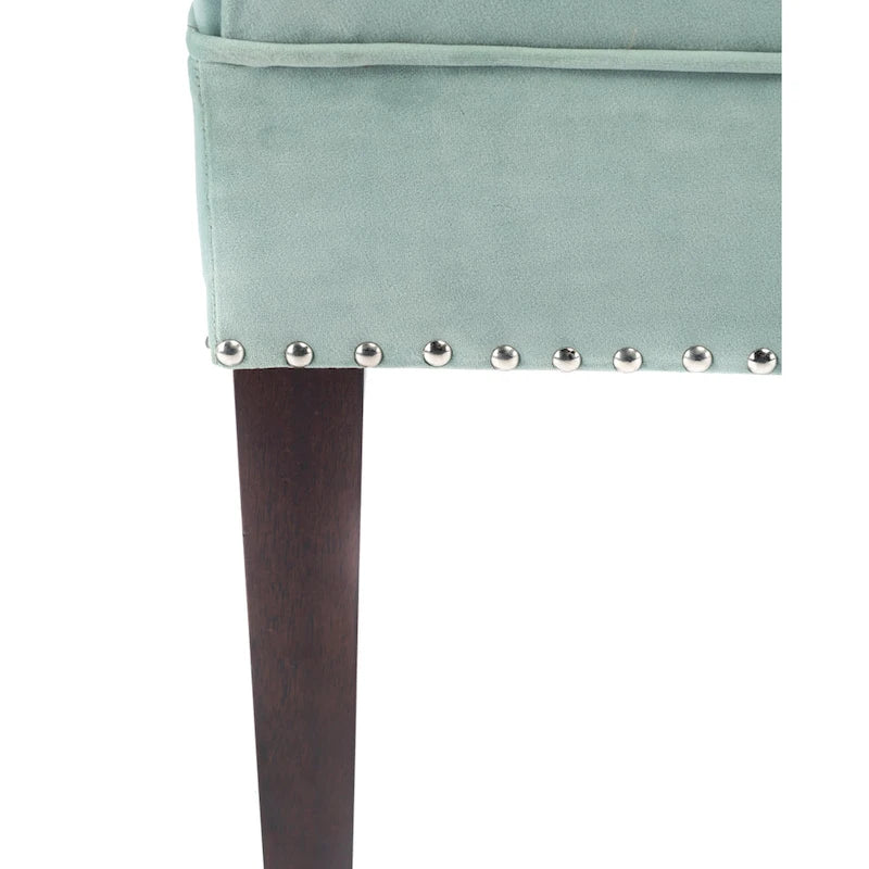 Mid-Century Tufted Upholstered Bench with Nailhead Trim - 7 Colors for 1