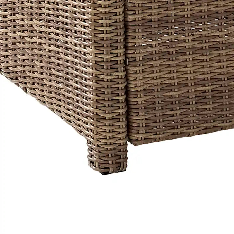 Crosley Bradenton 4Pc Outdoor Wicker Sectional Set