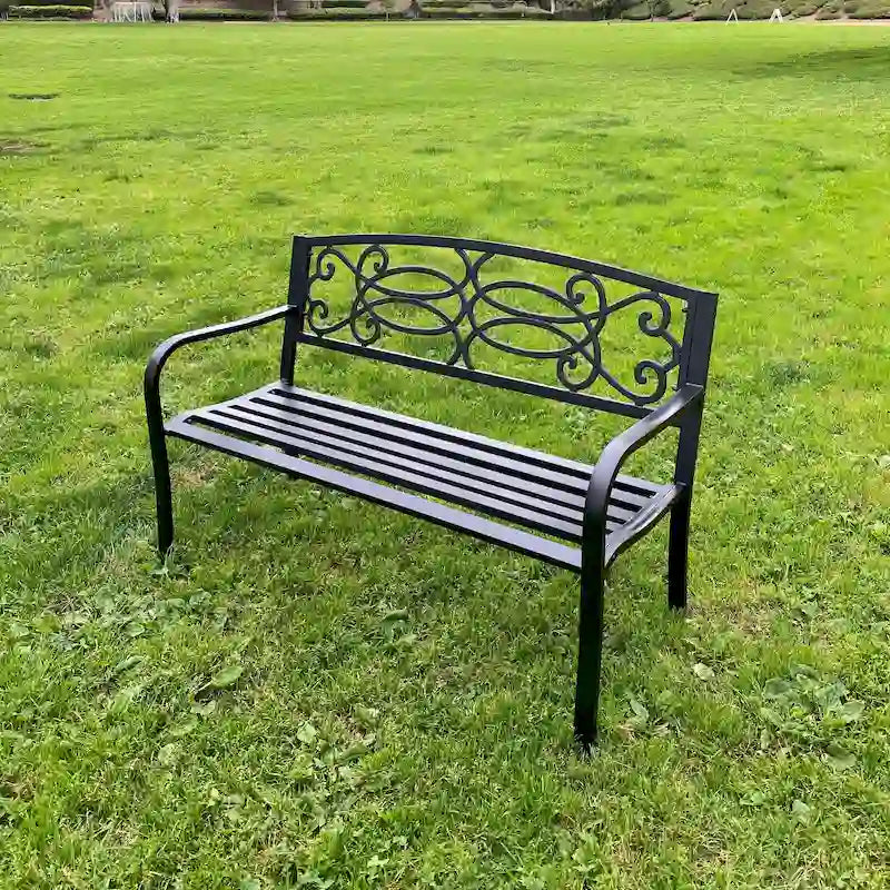 Lotus Home Garden Bench - 34  H x 50  W x 24  D