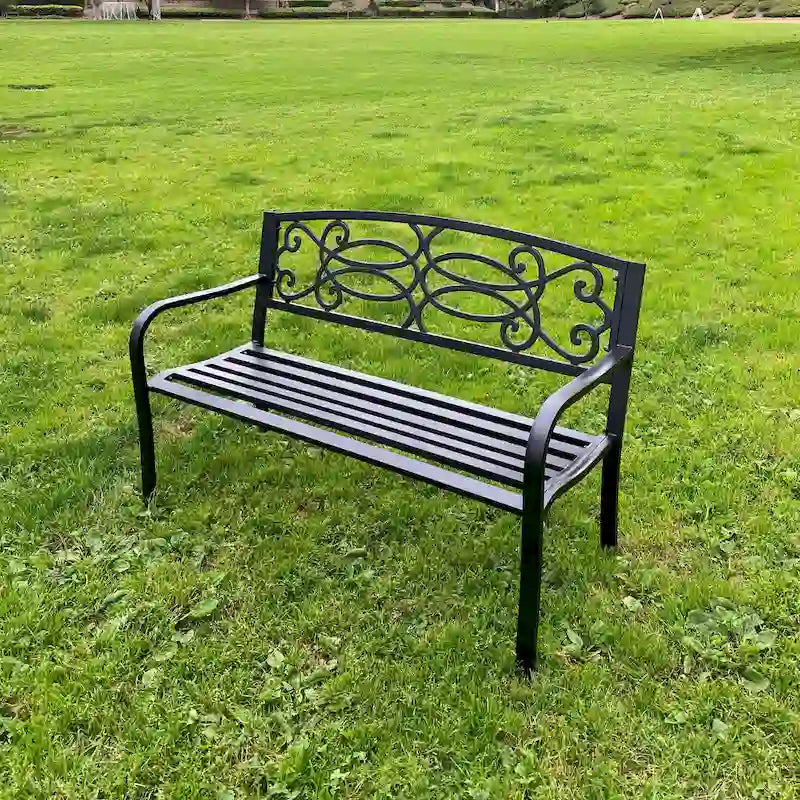 Lotus Home Garden Bench - 34  H x 50  W x 24  D