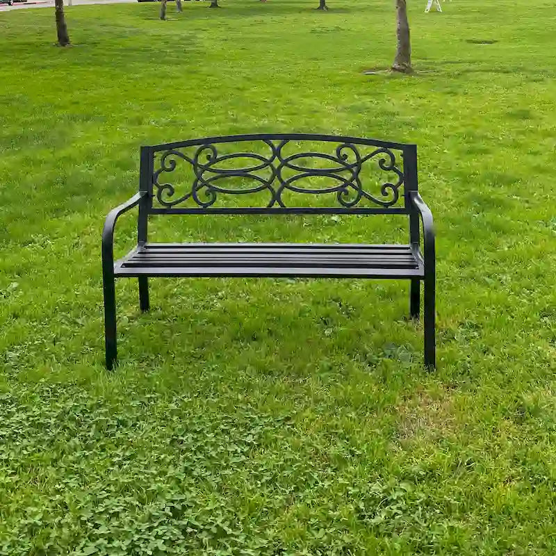 Lotus Home Garden Bench - 34  H x 50  W x 24  D