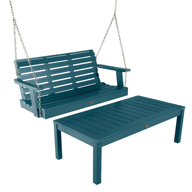 HIGHWOOD Weatherly 4-Foot Swing and Coffee Table