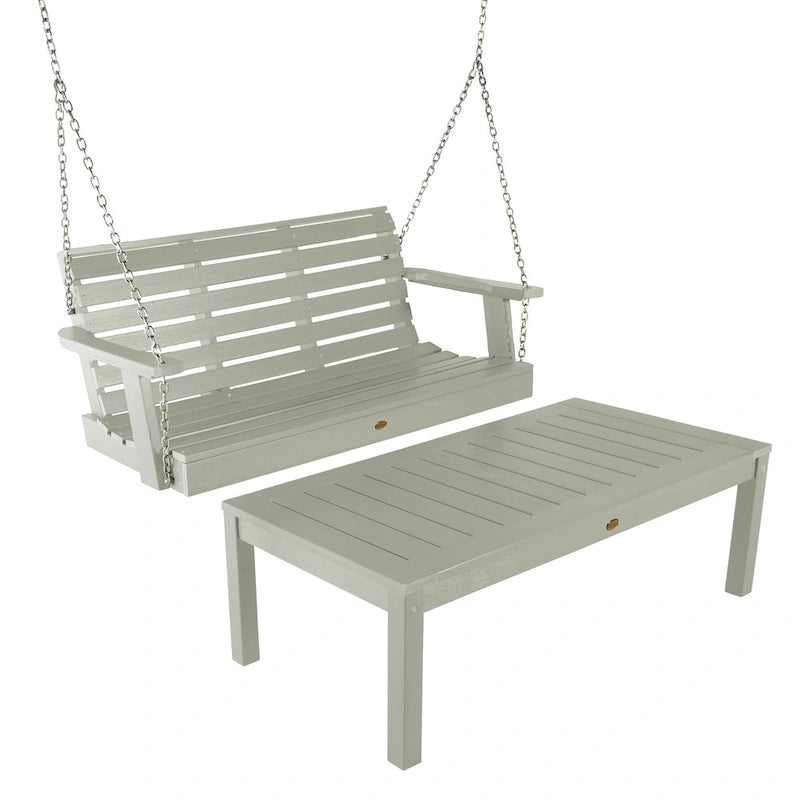 HIGHWOOD Weatherly 4-Foot Swing and Coffee Table