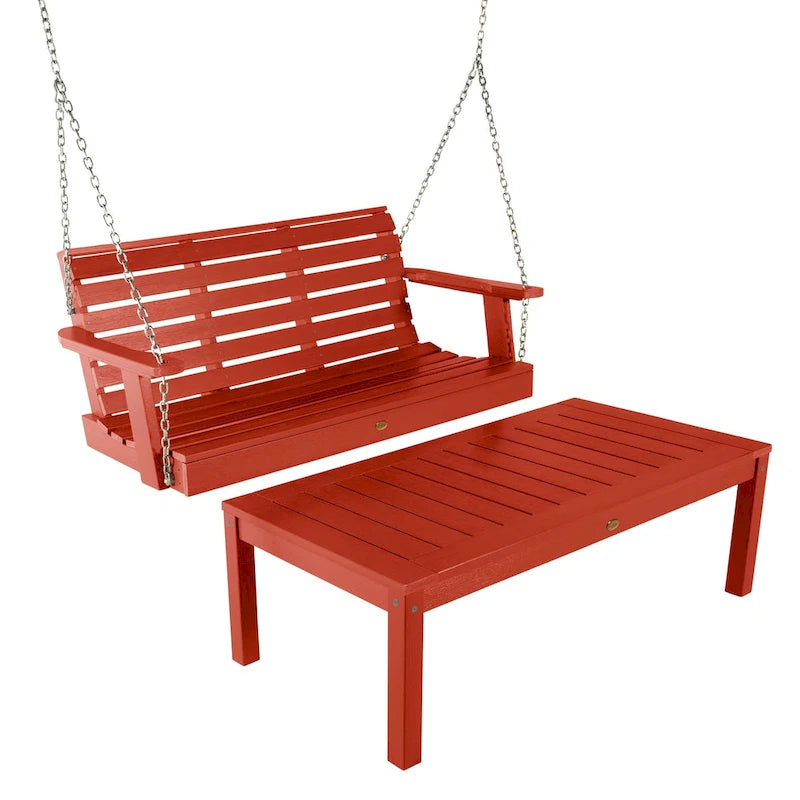 HIGHWOOD Weatherly 4-Foot Swing and Coffee Table