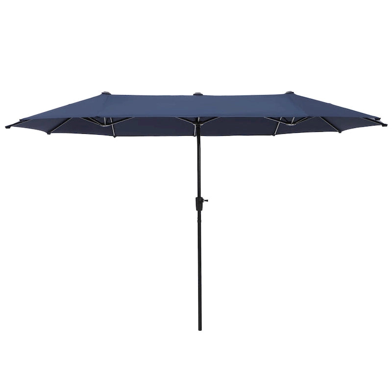 6-piece Patio Dining Set, 1 Square Metal table, 4 Adjustable Folding Chairs and 13ft Umbrella
