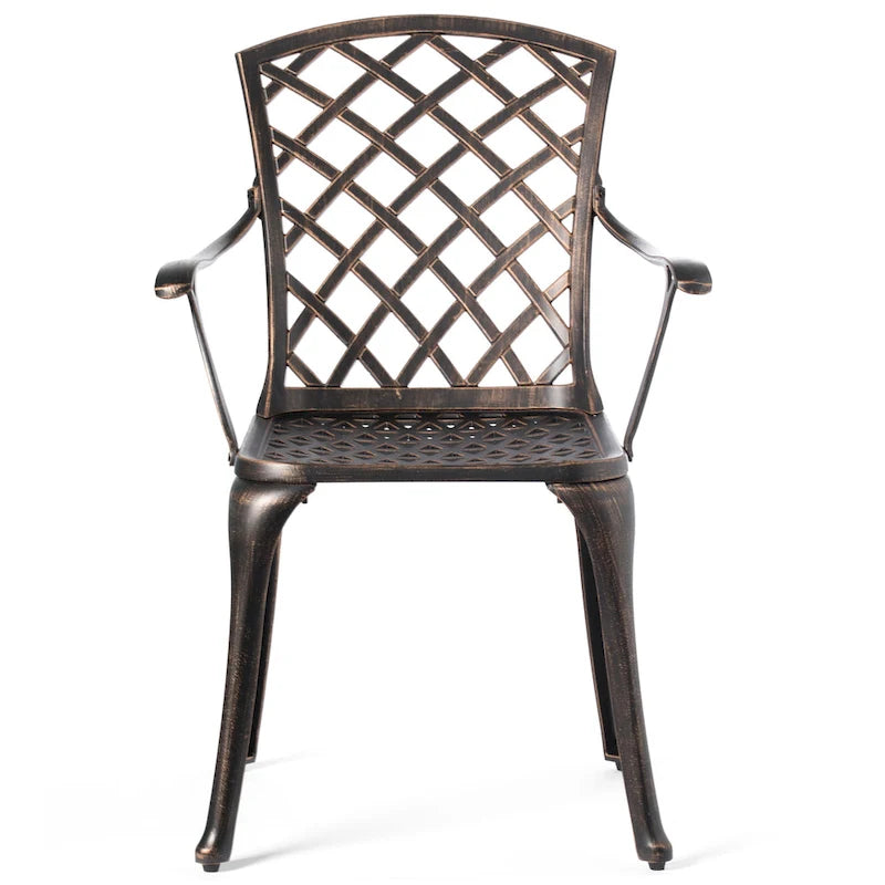 Indoor and Outdoor Dinning Set Bistro Cast Aluminum.