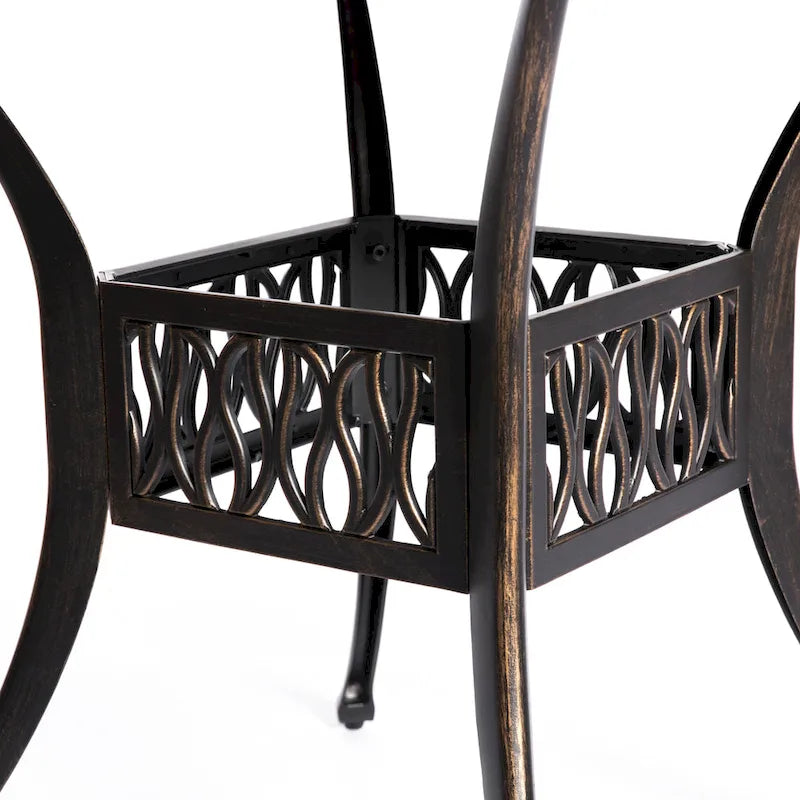 Indoor and Outdoor Dinning Set Bistro Cast Aluminum.
