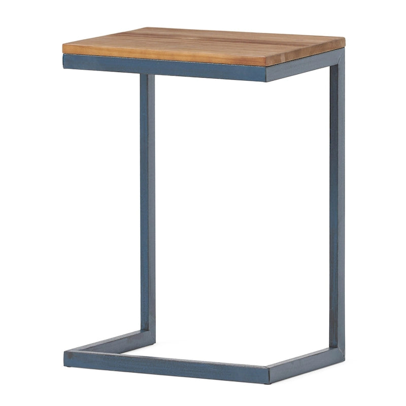 Christopher Knight Home Kora Outdoor Antique Firwood C-Shaped Accent Table