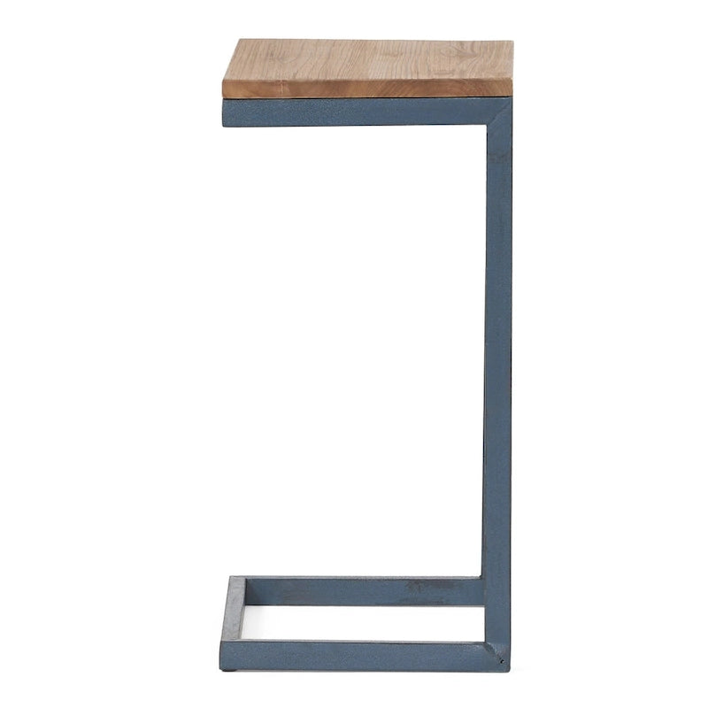 Christopher Knight Home Kora Outdoor Antique Firwood C-Shaped Accent Table