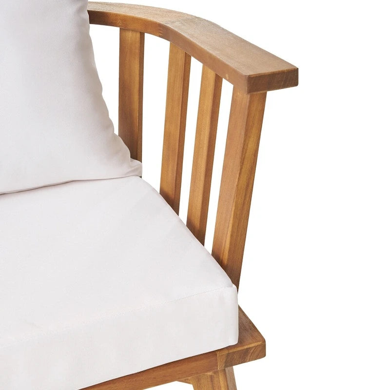 Barton Outdoor Acacia Wood Chair and Table Set by Christopher Knight Home