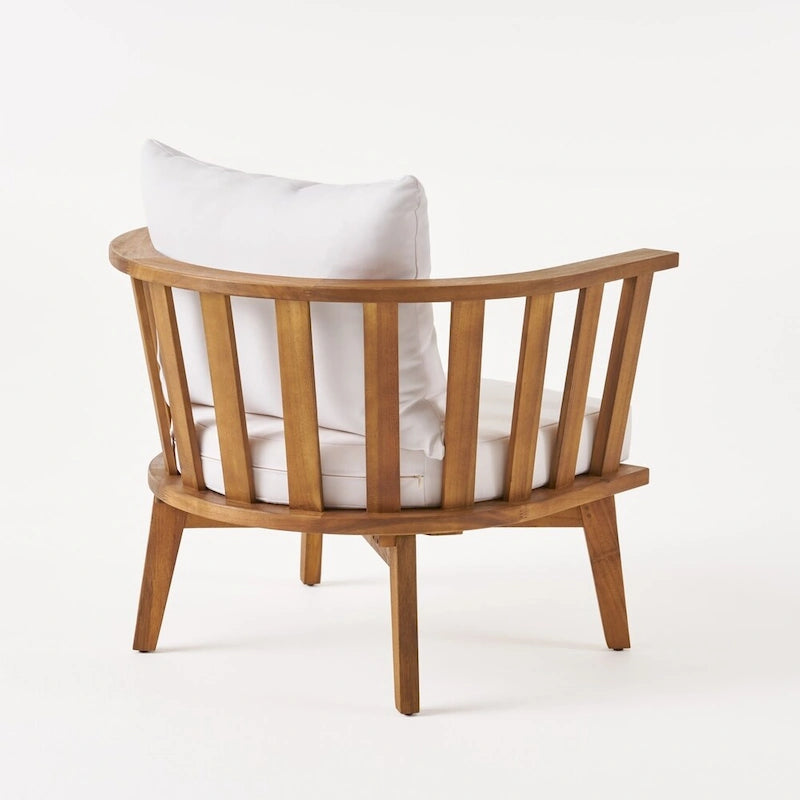 Barton Outdoor Acacia Wood Chair and Table Set by Christopher Knight Home