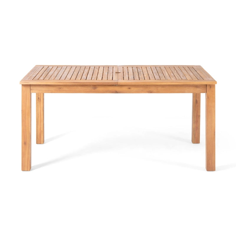 Elmar 9 Piece Outdoor Wood/Wicker Extending Dining Set by Christopher Knight Home