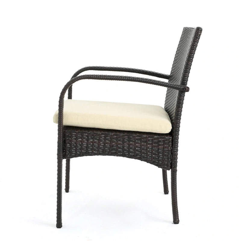 Elmar 9 Piece Outdoor Wood/Wicker Extending Dining Set by Christopher Knight Home