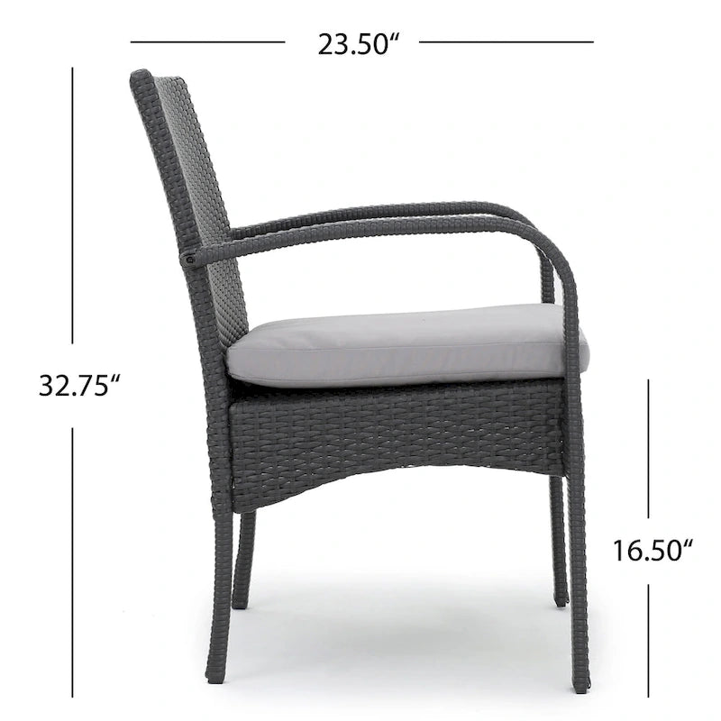 Elmar 9 Piece Outdoor Wood/Wicker Extending Dining Set by Christopher Knight Home