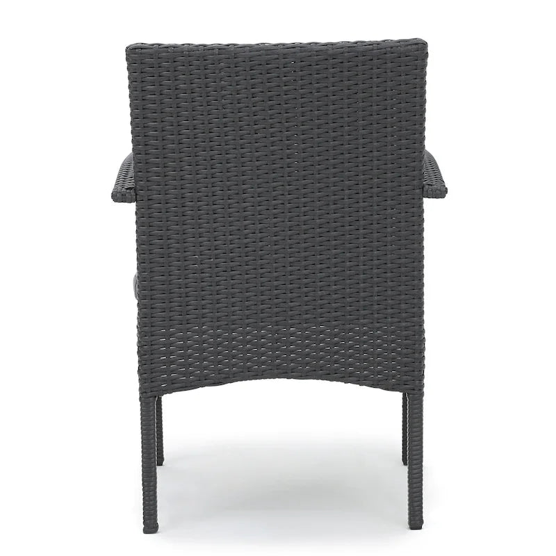 Elmar 9 Piece Outdoor Wood/Wicker Extending Dining Set by Christopher Knight Home